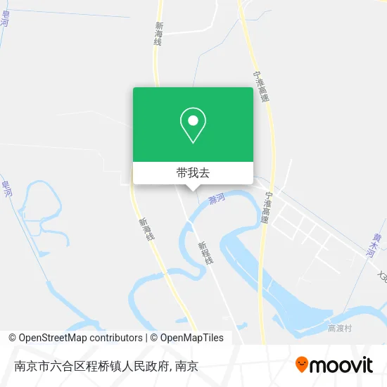 南京市六合区程桥镇人民政府地图