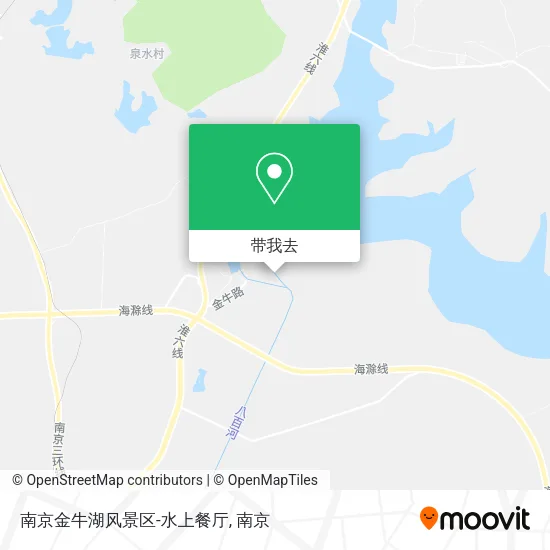 南京金牛湖风景区-水上餐厅地图