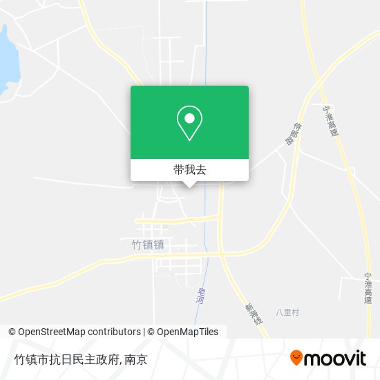 竹镇市抗日民主政府地图