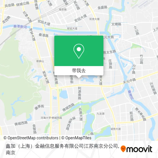 鑫加（上海）金融信息服务有限公司江苏南京分公司地图