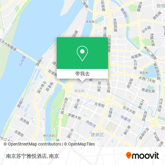 南京苏宁雅悦酒店地图