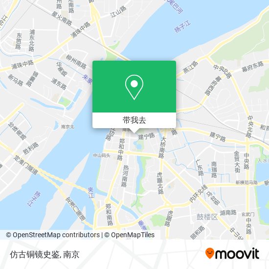 仿古铜镜史鉴地图