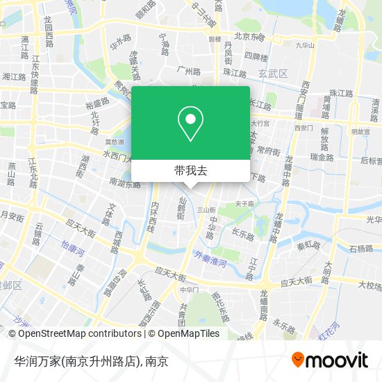 华润万家(南京升州路店)地图