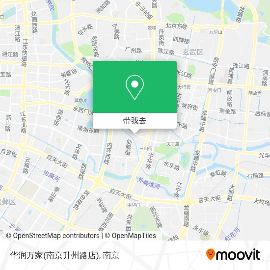 华润万家(南京升州路店)地图