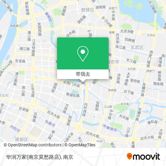 华润万家(南京莫愁路店)地图