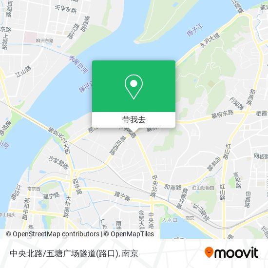 中央北路/五塘广场隧道(路口)地图