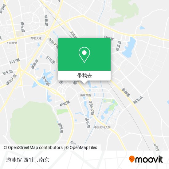 游泳馆-西1门地图