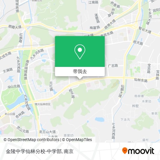 金陵中学仙林分校-中学部地图