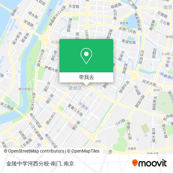 金陵中学河西分校-南门地图