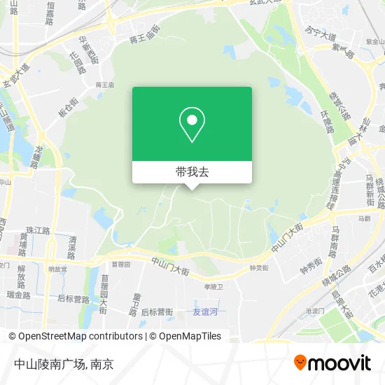 中山陵南广场地图