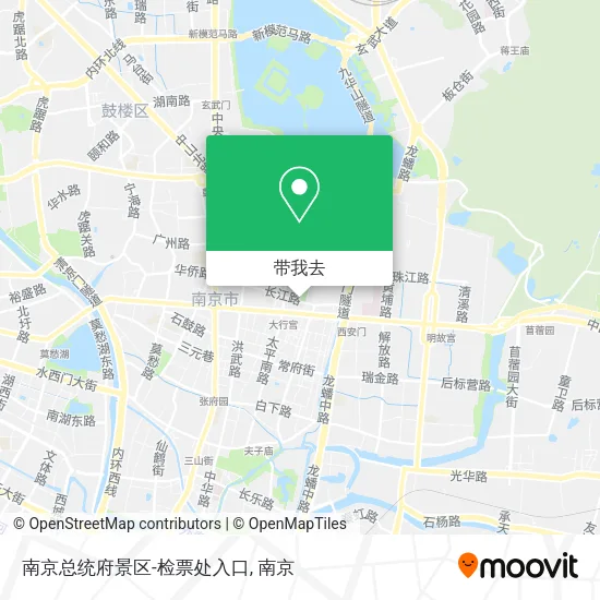 南京总统府景区-检票处入口地图