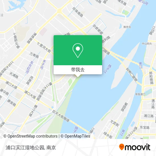 浦口滨江湿地公园地图
