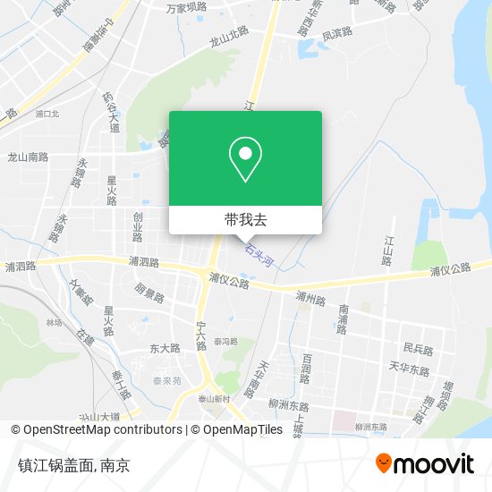 镇江锅盖面地图