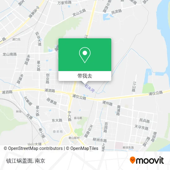 镇江锅盖面地图