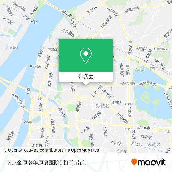 南京金康老年康复医院(北门)地图
