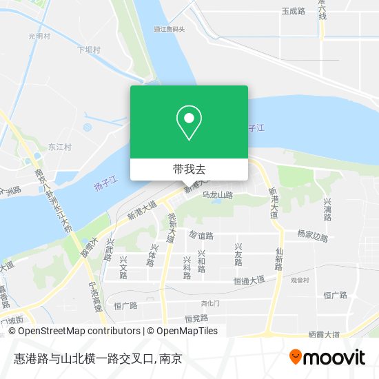 惠港路与山北横一路交叉口地图