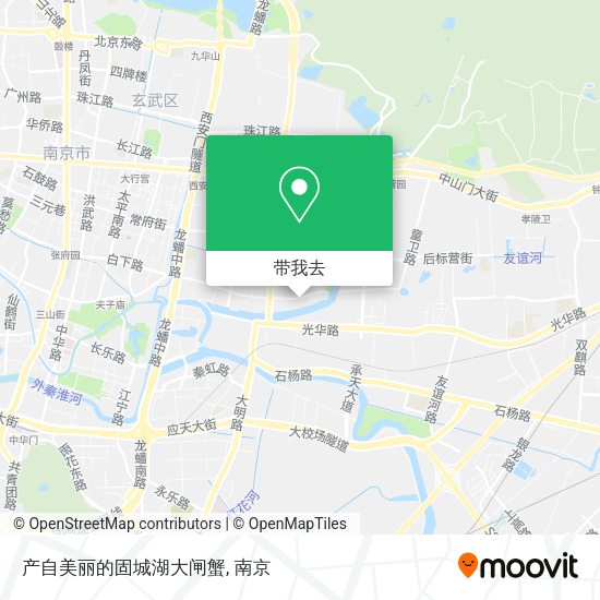 产自美丽的固城湖大闸蟹地图