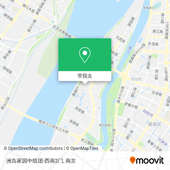 洲岛家园中组团-西南2门地图