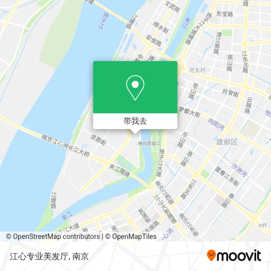 江心专业美发厅地图