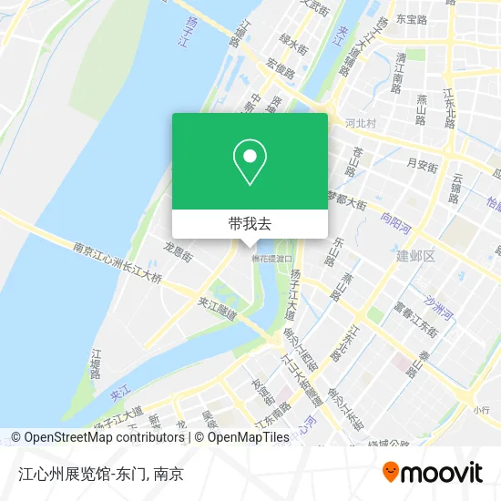 江心州展览馆-东门地图