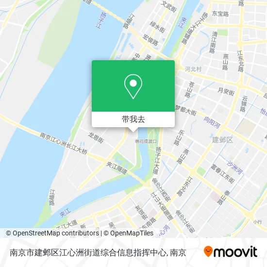 南京市建邺区江心洲街道综合信息指挥中心地图