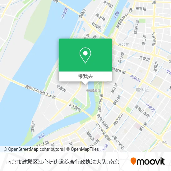 南京市建邺区江心洲街道综合行政执法大队地图