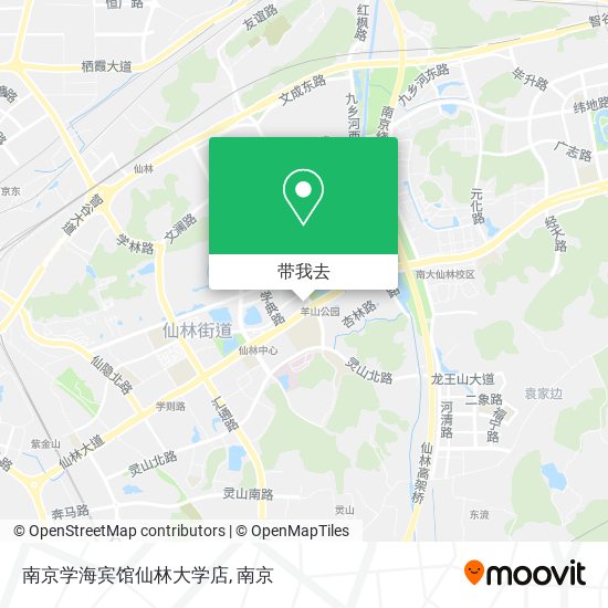 南京学海宾馆仙林大学店地图