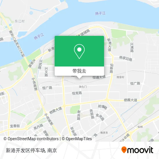 新港开发区停车场地图