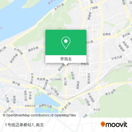 1号线迈皋桥站1地图