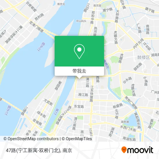 47路(宁工新寓-双桥门北)地图