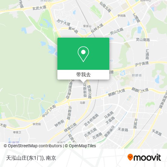 天泓山庄(东1门)地图