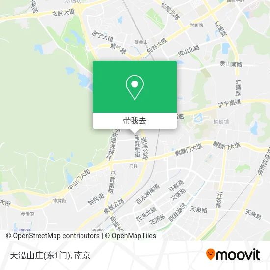 天泓山庄(东1门)地图