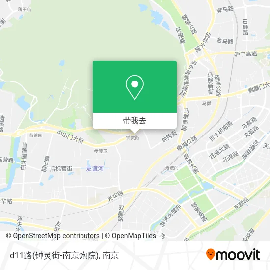 d11路(钟灵街-南京炮院)地图