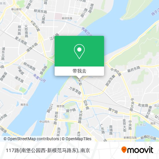 117路(南堡公园西-新模范马路东)地图