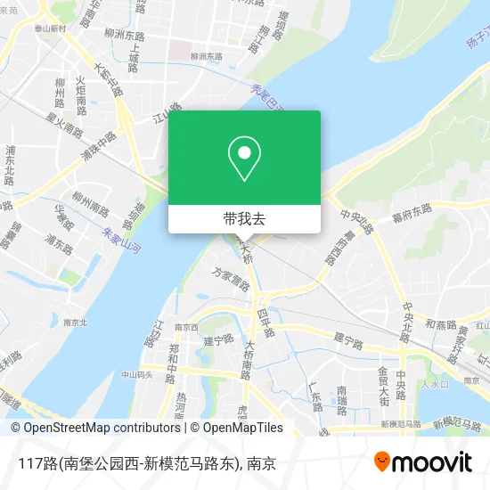 117路(南堡公园西-新模范马路东)地图