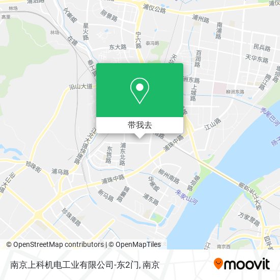 南京上科机电工业有限公司-东2门地图
