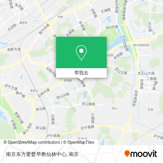 南京东方爱婴早教仙林中心地图