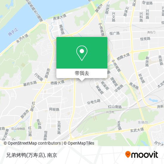 兄弟烤鸭(万寿店)地图