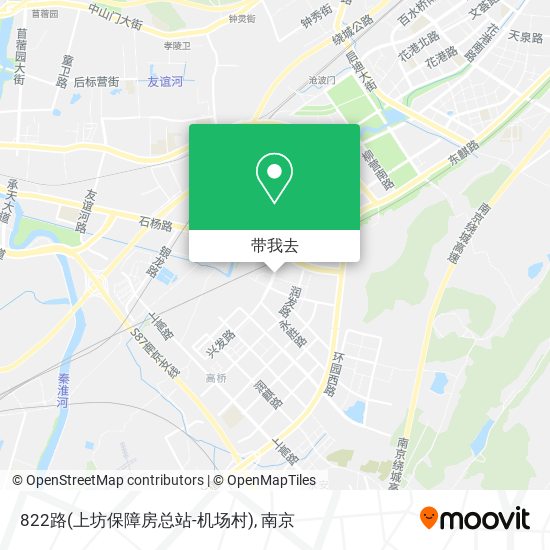 822路(上坊保障房总站-机场村)地图