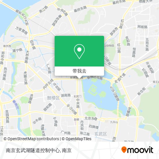 南京玄武湖隧道控制中心地图