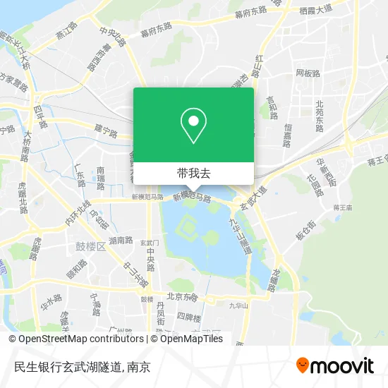 民生银行玄武湖隧道地图