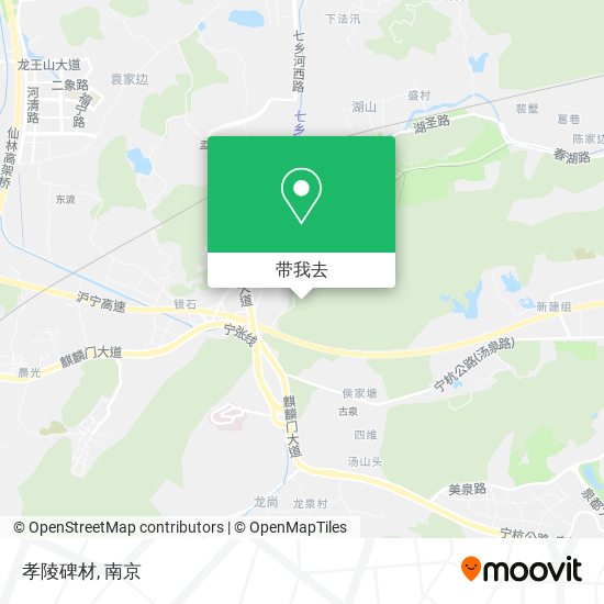 孝陵碑材地图