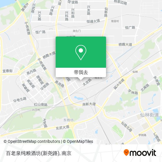 百老泉纯粮酒坊(新尧路)地图