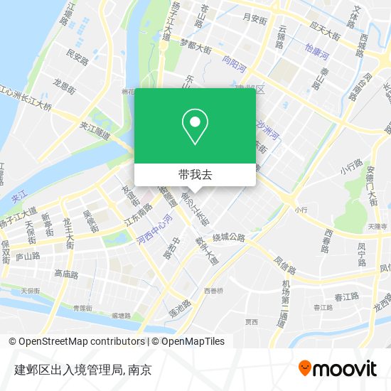 建邺区出入境管理局地图