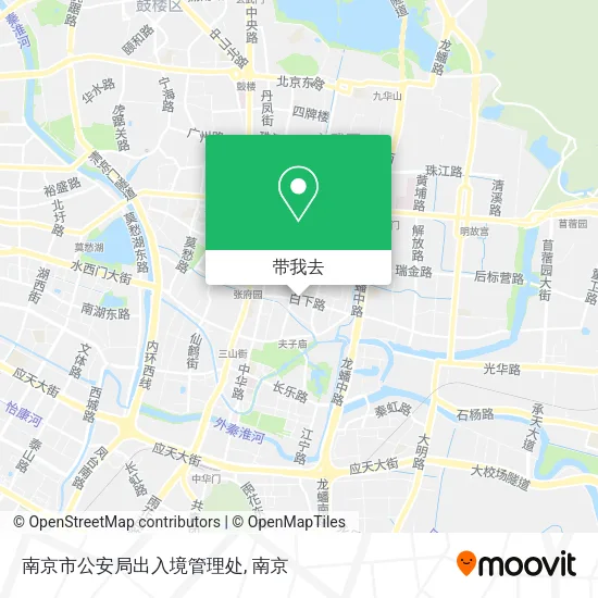 南京市公安局出入境管理处地图