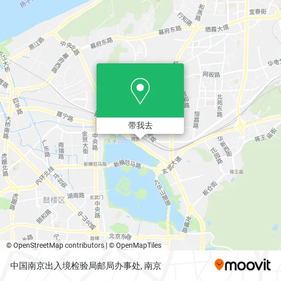 中国南京出入境检验局邮局办事处地图