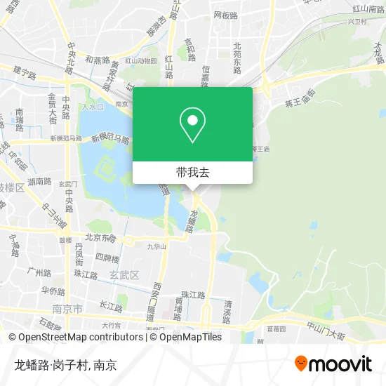 龙蟠路·岗子村地图