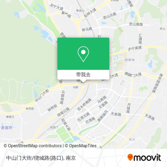 中山门大街/绕城路(路口)地图