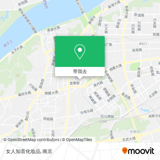 女人知音化妆品地图