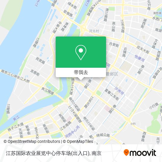 江苏国际农业展览中心停车场(出入口)地图